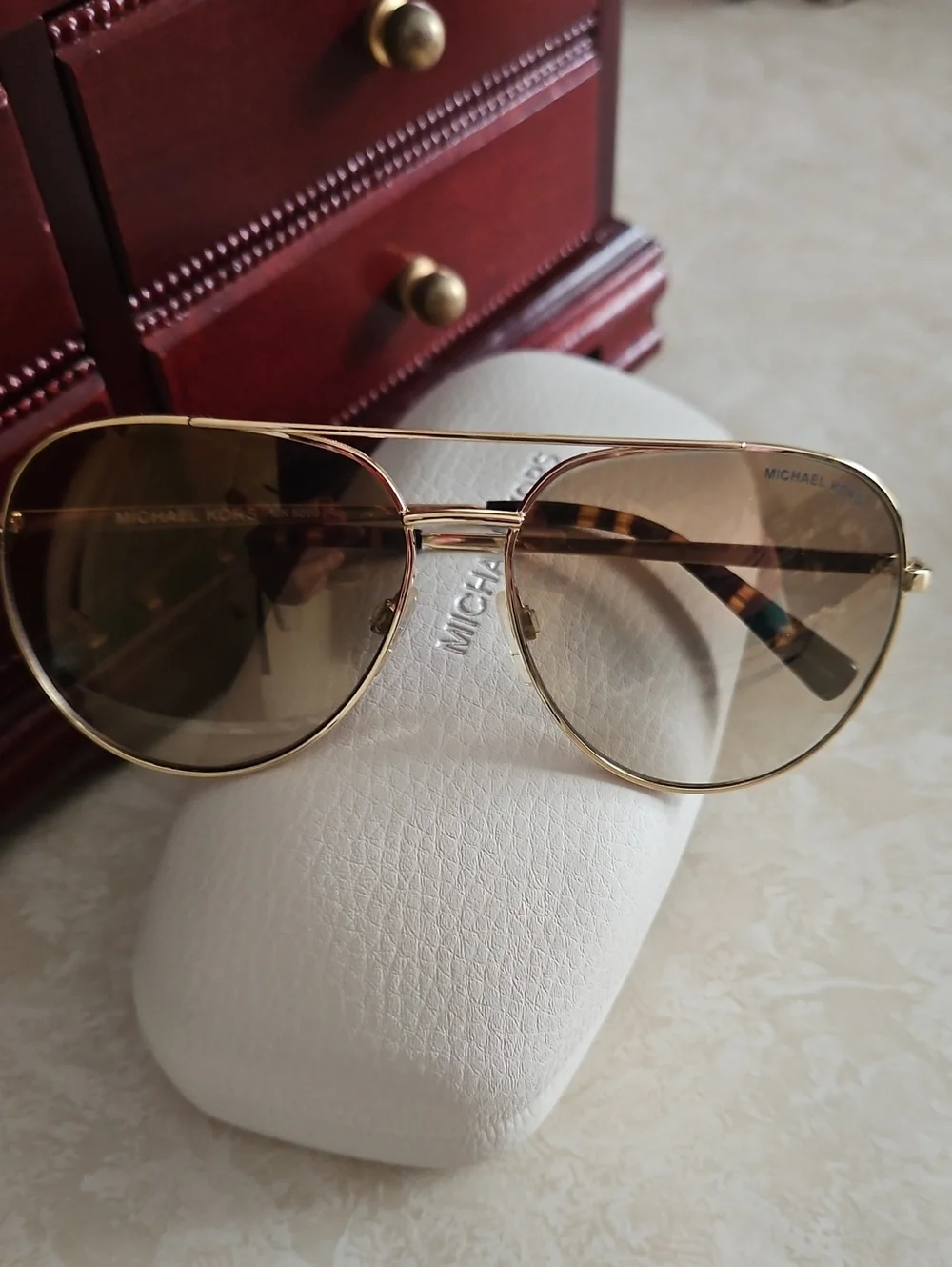 Michael Kors MK5009 Rodinara Aviator Sunglasses.